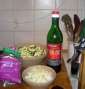 french beans and courgette salad