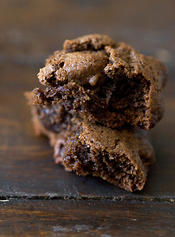 Triple Chocolate Espresso Bean Cookies