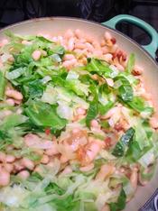 haricot beans and cabbage