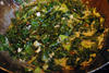 spring greens with coconut and chilli